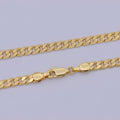24k Gold Filled Cuban Link Chain Mens Gold Cuban Curb Chain Mens Jewelry 4mm Cuban Chain for Men Gold Jewelry Chain Boyfriend Gift | WA-472 Clearance Pricing