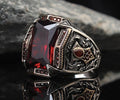 Men's Vintage Punk Style Alloy Hand Jewelry Rings