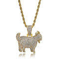 mens necklace hip hop jewelry copper with Zircon iced out chains