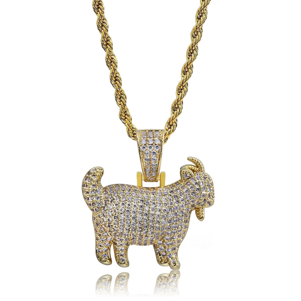 mens necklace hip hop jewelry copper with Zircon iced out chains