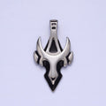 Viking Mask Pendant Stainless Steel Mask Charm for Men Jewelry J-742