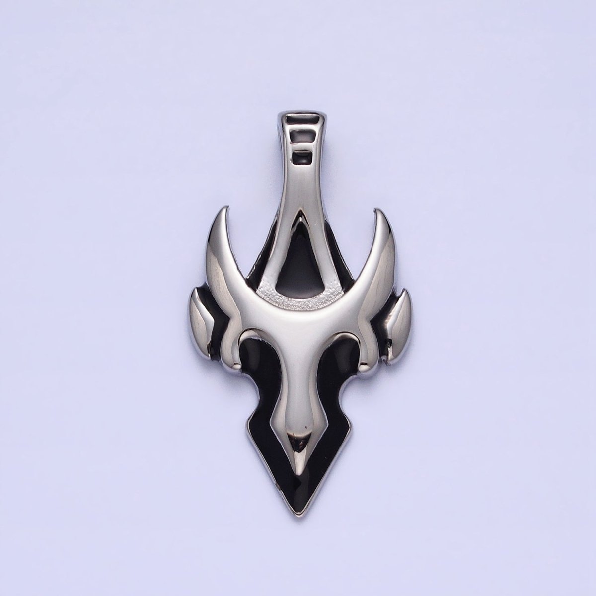 Viking Mask Pendant Stainless Steel Mask Charm for Men Jewelry J-742